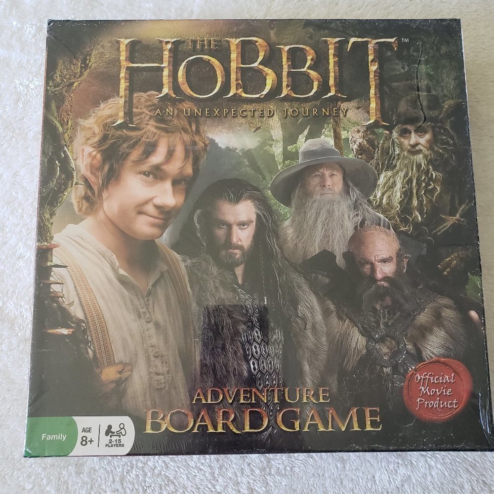The Hobbit An Unexpected Journey Adventure Board Game - New - Factory Sealed